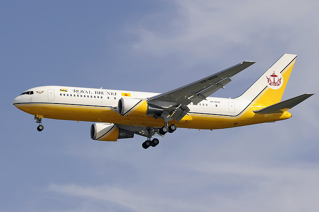 Avion de la compagnie Royal Brunei Airline