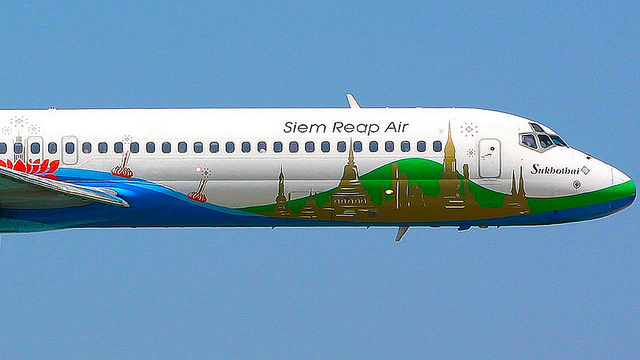 L'avion de la compagnie Siem Reap Airways