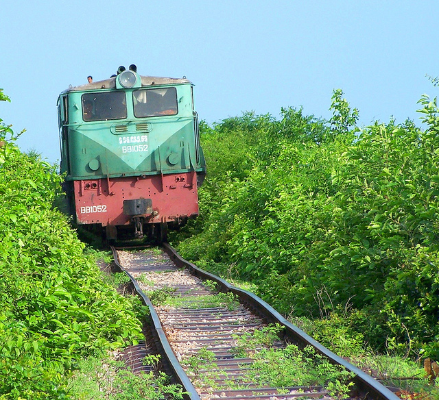 Les lignes de train au Cambodge sont pour l'instant peu développées