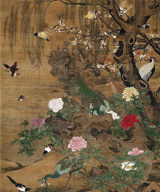 Fleur de pivoine dans la peinture chinoise