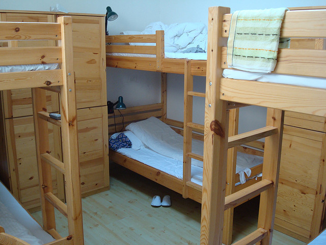 Chambre à lits superposés dans une auberge de jeunesse à Beijing
