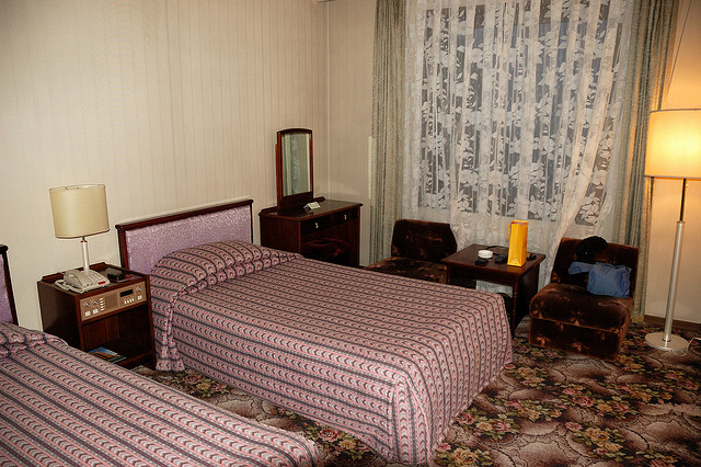 Chambre à deux lits en Corée du Nord