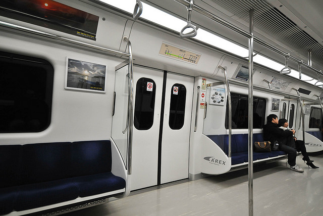 L'intérieur du métro