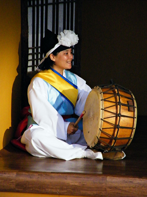 Spectacle pendant le Festival de Musique traditionnelle JeonJu Sori