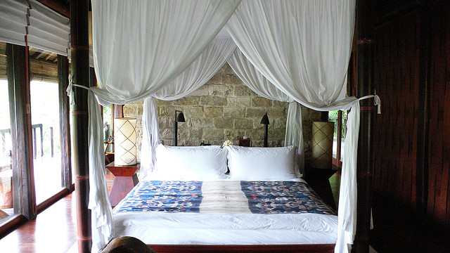Chambre double d'un hôtel à 3 étoiles à Bali