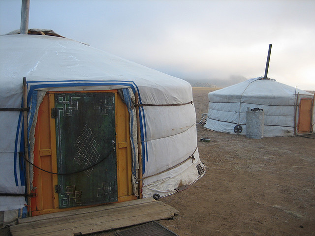 Ger-Maison traditionnelle de la Mongolie