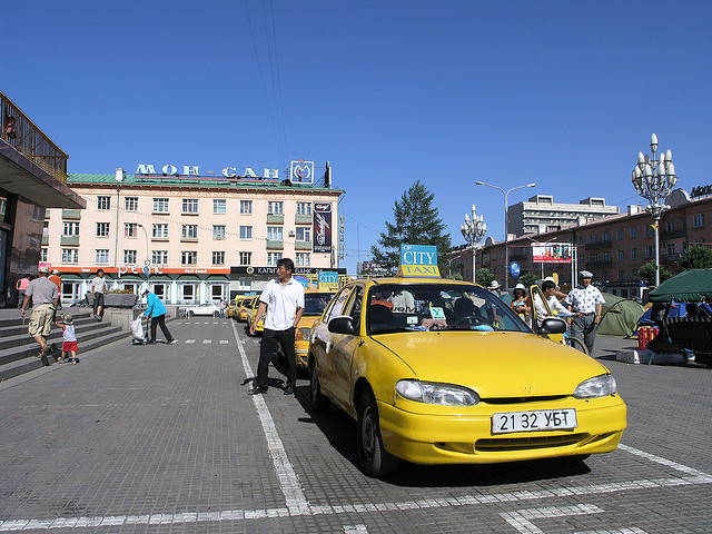 Taxi en Mongolie