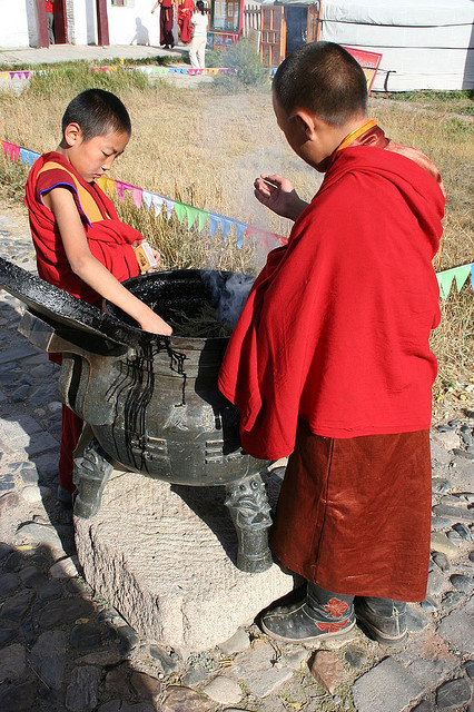 Moine bouddiste en Mongolie