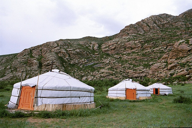 Maison traditionnelle en Mongolie