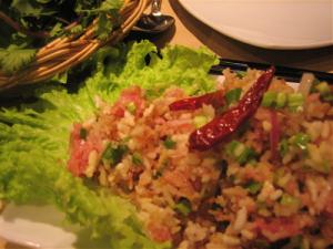 Recette Salade de riz croustillante à la façon laotienne Nem Thadeua