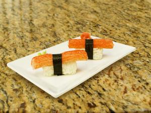 Recette Sushi Nigiri (sans algue) au surimi (bâtonnet de crabe) 