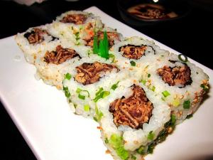 Recette Sushi Maki au boeuf et à la menthe (sans algue) 