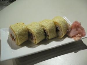 Recette Sushi Maki omelette (sans algue) thon cuit-avocat 