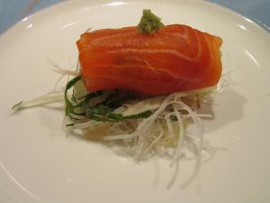 Recette  Rouleau de saumon aux petits légumes 