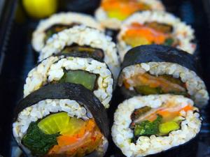 Recette Sushi Maki (California roll) à la façon coréenne Kimbap