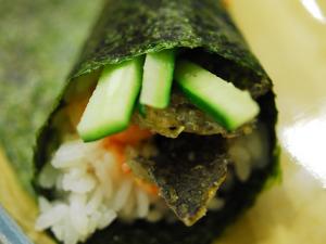 Recette Sushi en cornet (Temaki) au concombre 