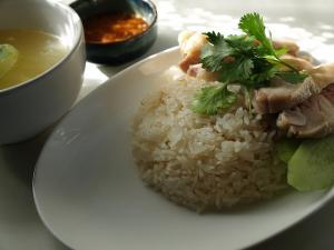 Recette Poulet au gingembre accompagné de riz 