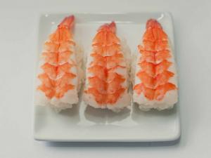 Sushi Nigiri (sans algue) aux crevettes