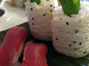 Recette Sushi Maki galette de riz (sans algue) poulet-avocat 